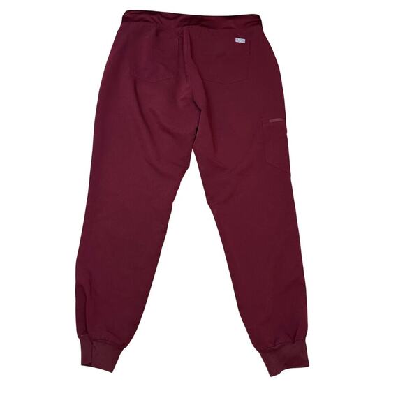 Figs Zamora Jogger Scrub Pants BURGUNDY Medium - Picture 6 of 6